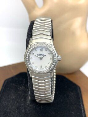 Ebel Women's Watch Swiss Quartz Mother of Pearl Diamond Stainless Steel 22mm